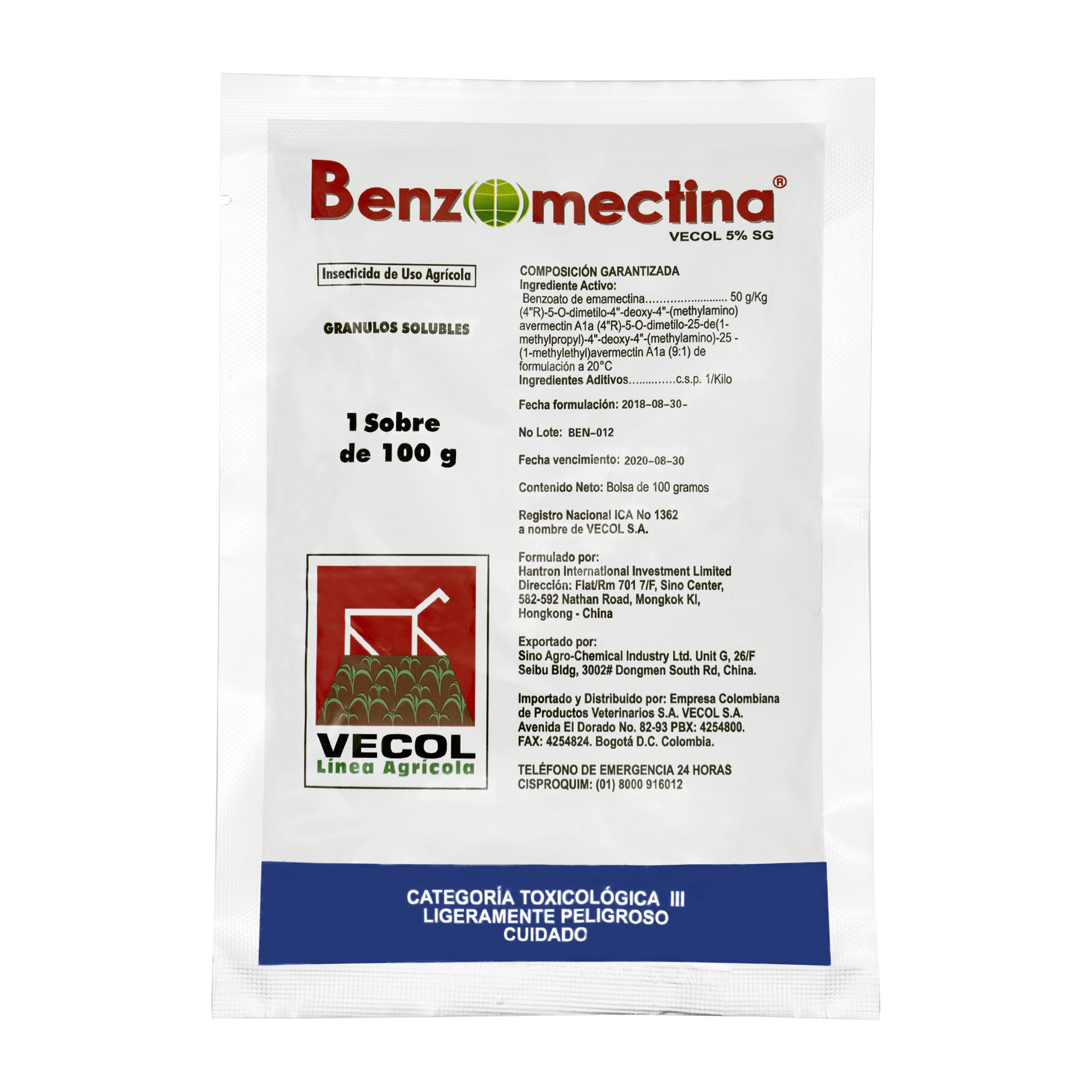 Benzomectina Vecol 5 % SG